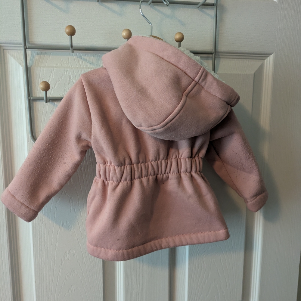 Pink Platinum Pink Puffer Jacket with Hood - Picture 2 of 8